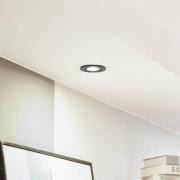 Arcchio LED-downlight Eliar rund svart CCT svängbar