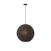 Freelight Hängande lampa Oronero, Ø 60 cm, svart/guld, metall