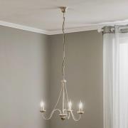 HELAM Ljuskrona Malbo med 3 lampor i vitt