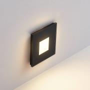 Molto Luce LED-inbyggnadslampa Vägg R68 Glas IP44 SQ, svart