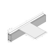 Hera LED-vägglampa Intero-Line, svart, 120 cm, aluminium, CCT upp/ner