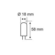 Pauleen LED-stiftlampa, G9, 4,6 W, klar, 2 700 K