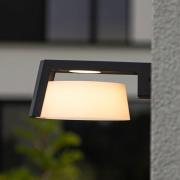LUTEC LED-utomhusvägglampa Moon, antracit, CCT, IP44