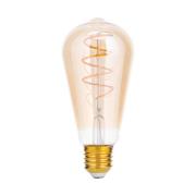 ORION LED-rustiklampa E27 ST64 4W amber 2 200 K dimbar