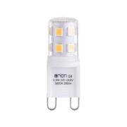 ORION LED-stiftlampa, klar, G9, 2,5 W, 3.000 K, 280 lm