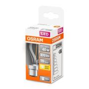 OSRAM LED-dropplampa B22d 4W 2,700K klar