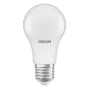 OSRAM LED-lampa, E27, 4,9 W, opal, dagsljussensor