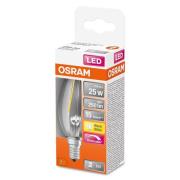 OSRAM kronljuslampa E14 2,8W 827 dimbar klar