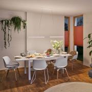 Paulmann Aptare LED-hänglampa, ZigBee, vit