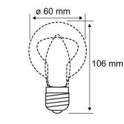 Paulmann LED-lampa E27 5W filamentlampa 2.700K klar dimbar