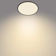 Philips SuperSlim taklampa 2 700 K Ø42 cm svart
