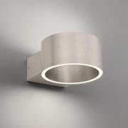 LED-vägglampa PURE Clipse, aluminium, aluminium, Ø 15 cm