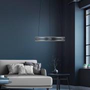 LED-hänglampa PURE E-Loop, mystic grey, Ø 50 cm, aluminium, CCT