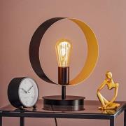 SIGMA Bordslampa Hula i ringdesign, svart/guld