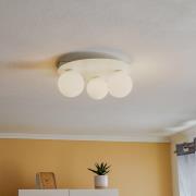 SIGMA Taklampa Firn, rund, 3 lampor, vit