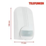 Telefunken Rörelsevakt Funchal, max 1 000W LED, vit