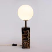 SELETTI LED-bordslampa toalettpapper med trumpetmotiv