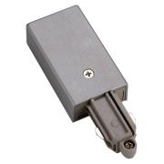 SLV matare 1-fas skena jord vänster silver