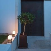 SLV Sockellampa Square Pole, höjd 30 cm, grå, stål