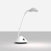 MAULarc LED-bordslampa med flexibel arm, vit