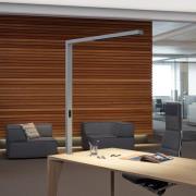 LED-bordslampa MAULsirius, silver, dimbar, CCT, klämfot