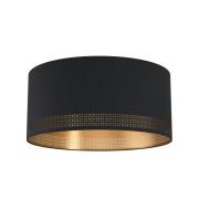 EGLO Taklampa Esteperra med stansning svart/guld