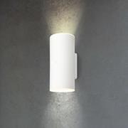 Briloner LED-utomhusvägglampa 3786016, vit, touchdimmer, upp/ner