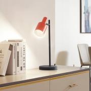 Lindby bordslampa Ovelia, orange/svart, metall, E27