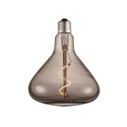 Lucande LED-trichterlampa, E27 4W, rökfärgad, Ø 14 cm, 1800K