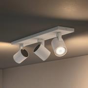 Philips Hue Runner LED-spot, 3 lampor., dimmer, vit