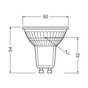 OSRAM LED-lampa PAR16 reflektor GU10 1,3W 36° 4.000K