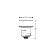 OSRAM LED-lampa Star Flat E27 3,5W 4 000K utbytbar ring