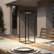 Lucande LED-solcellslampa Lynzy, 58cm, svart, metall, IP65