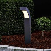Lucande LED-sockellampa Lennik, 60 cm, antracit, metall