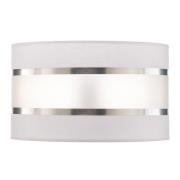 HELAM Lampskärm Helen E27 Ø25/höjd 15 cm vit/silver