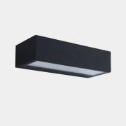 LEDS-C4 LED-utomhusvägglampa Nemesis, antracit bredd 19,5 cm