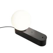 LEDS-C4 LED-bordslampa Perlina, svart, längd 22,8 cm