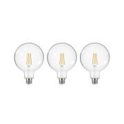 Arcchio LED-lampa med glödtråd klar E27 G125 3,8W 2700K 806lm 3er