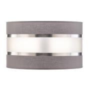 HELAM Lampskärm Helen E27 Ø25/höjd 20cm grå/silver
