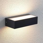 Lindby LED-utomhusvägglampa Nienke, 17 cm, saltvattenbeständig, IP65