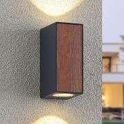 Lucande Cimala LED-vägglampa rätblock, 14,4 cm