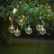 STAR TRADING LED-ljusslinga solcell Chania, 8 lampor