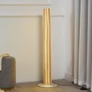 Lucande LED-golvlampa Silja, 101 cm, trä, harts, 3000K