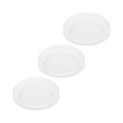 Prios LED-taklampa Edwina, vit, 12 cm set om 3