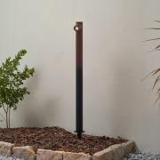 Lindby LED-väglampa Luzian, höjd 80 cm, svart, jordspett