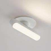 Lindby LED-inbyggnadslampa Eldrin, vit, ljuslist, 13,1 cm