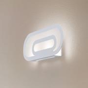 Euluna Elzear vägglampa, oval, vit