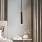 Argon Pendellampa Omera, svart, stål Ø 8 cm