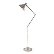 Elstead Golvlampa Provence, justerbar, nickel polerad