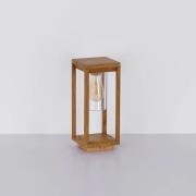 Globo Marklykta Candela i träoptik, höjd 35cm